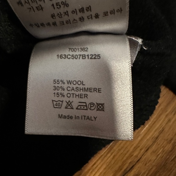 Dior homme vanitas Black wool cashmere blend Sweater with Floral Patches medium - Picture 5 of 8